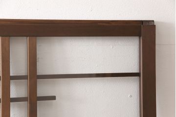 【オーダー注文・受注生産商品】ラフジュ工房オリジナル　レトロな雰囲気あふれるガラス戸2枚セット(引き戸、建具)