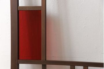 【オーダー注文・受注生産商品】ラフジュ工房オリジナル　レトロな雰囲気あふれるガラス戸2枚セット(引き戸、建具)