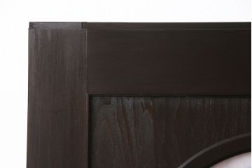 【オーダー注文・受注生産商品】ラフジュ工房オリジナル　丸いステンドグラスが目を惹くクラシカルな雰囲気の引き戸2枚セット(玄関戸、引き違い戸、建具、板戸)