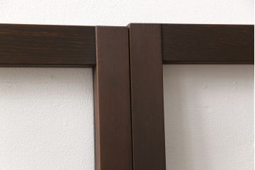 【オーダー注文・受注生産商品】ラフジュ工房オリジナル　大正ロマン風のレトロな雰囲気漂うガラス窓3枚セット(引き戸、ガラス戸、建具)