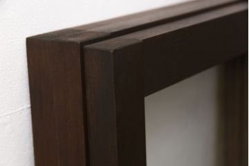 【オーダー注文・受注生産商品】ラフジュ工房オリジナル　大正ロマン風のレトロな雰囲気漂うガラス窓3枚セット(引き戸、ガラス戸、建具)