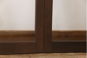 【オーダー注文・受注生産商品】ラフジュ工房オリジナル　大正ロマン風のレトロな雰囲気漂うガラス窓3枚セット(引き戸、ガラス戸、建具)