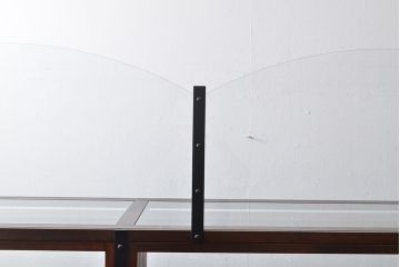 【オーダー注文・受注生産商品】ラフジュ工房オリジナル　異素材の組み合わせがお洒落で格好いい大型ショーケース(ガラスケース、陳列棚、飾り棚、店舗什器)