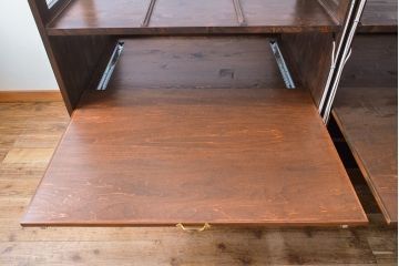 【オーダー注文・受注生産商品】ラフジュ工房オリジナル　異素材の組み合わせがお洒落で格好いい大型ショーケース(ガラスケース、陳列棚、飾り棚、店舗什器)