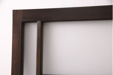 【オーダー注文・受注生産商品】ラフジュ工房オリジナル　大正ロマン風のレトロな雰囲気漂うガラスドア1枚(ガラス扉、建具)