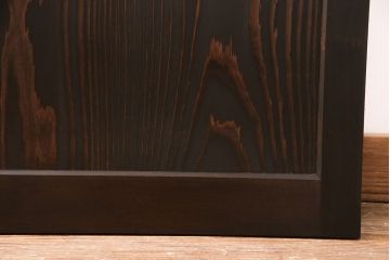 【オーダー注文・受注生産商品】ラフジュ工房オリジナル　大正ロマン風のレトロな雰囲気漂うガラスドア1枚(ガラス扉、建具)