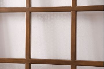 【オーダー注文・受注生産商品】ラフジュ工房オリジナル　オリジナルガラス入り　レトロとモダンが調和する蔵戸1枚(ガラス戸、玄関戸、引き戸、格子戸、建具)