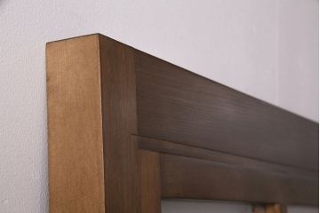 【オーダー注文・受注生産商品】ラフジュ工房オリジナル　オリジナルガラス入り　レトロとモダンが調和する蔵戸1枚(ガラス戸、玄関戸、引き戸、格子戸、建具)