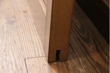 【オーダー注文・受注生産商品】ラフジュ工房オリジナル　オリジナルガラス入り　レトロとモダンが調和する蔵戸1枚(ガラス戸、玄関戸、引き戸、格子戸、建具)