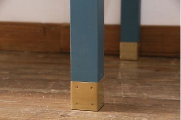 【オーダー注文・受注生産商品】ラフジュ工房オリジナル　ターコイズブルーが空間のアクセントになる60マスの収納棚(ハンカチ什器、店舗什器、キャビネット、オープンラック)