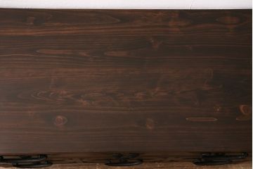 【オーダー注文・受注生産商品】ラフジュ工房オリジナル　メンズライクな空間づくりに活躍するフラップダウン扉の脚付きローボード(リビングボード、テレビ台、テレビボード、ローチェスト)