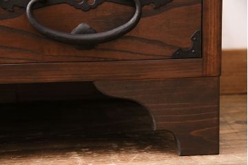 【オーダー注文・受注生産商品】ラフジュ工房オリジナル　メンズライクな空間づくりに活躍するフラップダウン扉の脚付きローボード(リビングボード、テレビ台、テレビボード、ローチェスト)