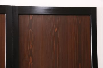 【オーダー注文・受注生産商品】ラフジュ工房オリジナル　凛とした雰囲気漂うガラス帯戸2枚セット(引き戸、板戸、建具)