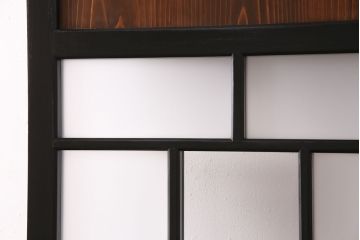 【オーダー注文・受注生産商品】ラフジュ工房オリジナル　凛とした雰囲気漂うガラス帯戸2枚セット(引き戸、板戸、建具)