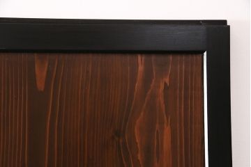 【オーダー注文・受注生産商品】ラフジュ工房オリジナル　凛とした雰囲気漂うガラス帯戸2枚セット(引き戸、板戸、建具)