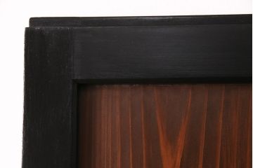 【オーダー注文・受注生産商品】ラフジュ工房オリジナル　凛とした雰囲気漂うガラス帯戸2枚セット(引き戸、板戸、建具)