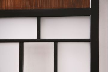 【オーダー注文・受注生産商品】ラフジュ工房オリジナル　凛とした雰囲気漂うガラス帯戸2枚セット(引き戸、板戸、建具)