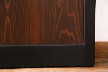 【オーダー注文・受注生産商品】ラフジュ工房オリジナル　凛とした雰囲気漂うガラス帯戸2枚セット(引き戸、板戸、建具)