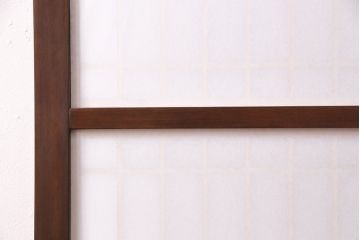 【オーダー注文・受注生産商品】ラフジュ工房オリジナル　大正ロマンの雰囲気漂う菱形模様の組子入り障子戸1枚(引き戸、格子戸、建具)