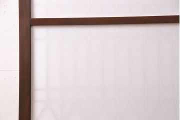 【オーダー注文・受注生産商品】ラフジュ工房オリジナル　大正ロマンの雰囲気漂う菱形模様の組子入り障子戸1枚(引き戸、格子戸、建具)