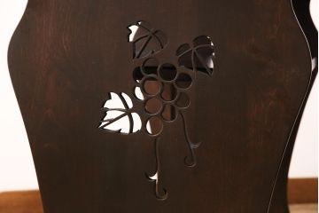 【オーダー注文・受注生産商品】レーザー透かし彫りダイニングテーブル　ぶどう柄(食卓、作業台)