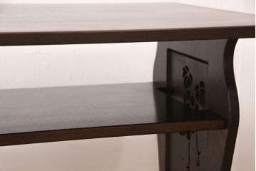 【オーダー注文・受注生産商品】レーザー透かし彫りダイニングテーブル　ぶどう柄(食卓、作業台)