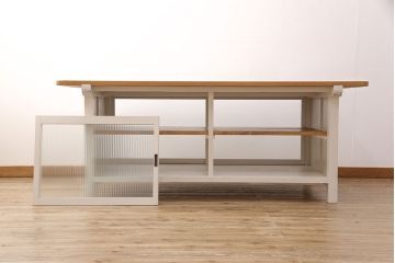 【オーダー注文・受注生産商品】戸棚付き作業台(カウンターテーブル、収納棚)