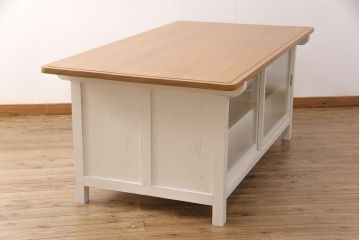 【オーダー注文・受注生産商品】戸棚付き作業台(カウンターテーブル、収納棚)