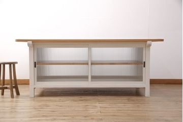 【オーダー注文・受注生産商品】戸棚付き作業台(カウンターテーブル、収納棚)