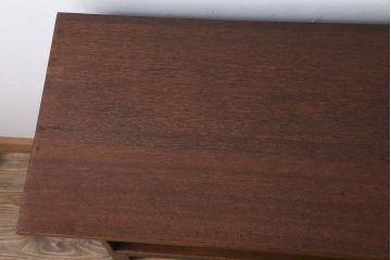 【オーダー注文・受注生産商品】マガジンラック付きカウンターテーブル(作業台、収納棚)