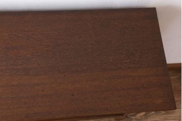 【オーダー注文・受注生産商品】マガジンラック付きカウンターテーブル(作業台、収納棚)