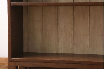 【オーダー注文・受注生産商品】マガジンラック付きカウンターテーブル(作業台、収納棚)