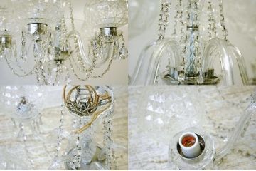 古い保谷ガラスの素敵なシャンデリア?