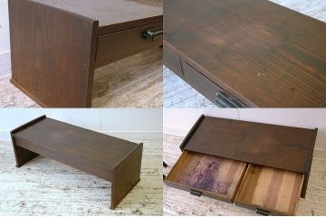 アンティーク家具　古い木のシンプルな文机