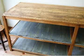 アンティーク家具　特大!古い工場の横長作業台