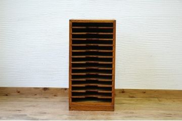 極上美品!古い欅材のシンプルな書類棚