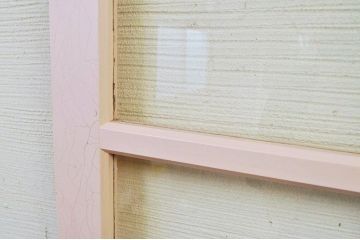 ★古い学校のペンキの剥げたガラス戸1枚1