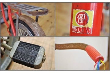 アンティーク雑貨　デッドストック品　古い子供自転車(三輪車)1