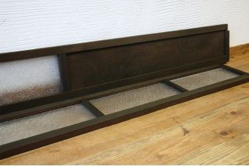 古い酒屋のダイヤガラス明り取り4枚セット