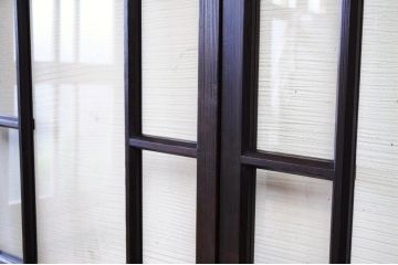 極上美品!古いお屋敷のシックなガラス戸4枚セット2