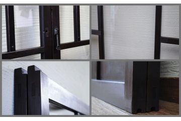 極上美品!古いお屋敷のシックなガラス戸4枚セット2