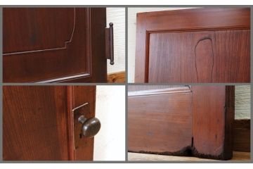 高級品!古い欅材の一枚板ドア1
