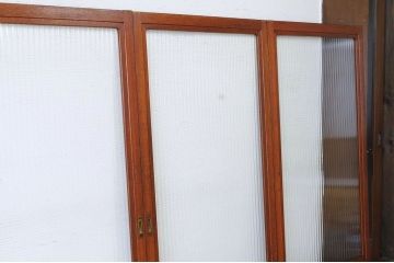 極上美品!特大モールガラス1枚板の引き戸4枚セット