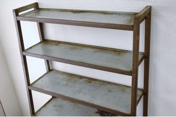 アンティーク家具　古い花屋のアイアンラック