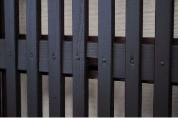 古いお屋敷の裏障子付時代格子戸4枚セット