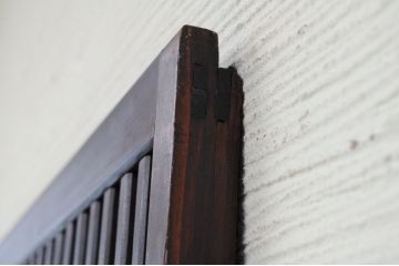 腰板欅玉杢の時代格子戸1枚