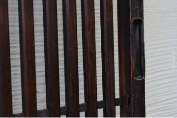 腰板欅玉杢の時代格子戸1枚