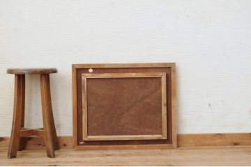 アンティーク雑貨　古い額縁をリメイクした鏡2