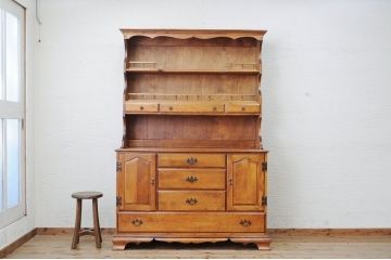 ◇新品展示品　USA製　メイプル材の上質なカップボード(定価350000円)