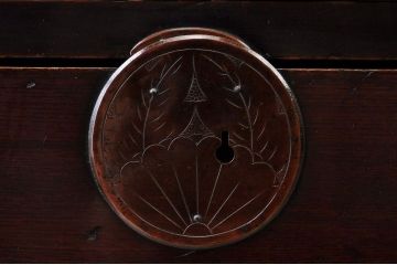 アンティーク家具　明治〜大正　迫力の一間大川箪笥(下段)